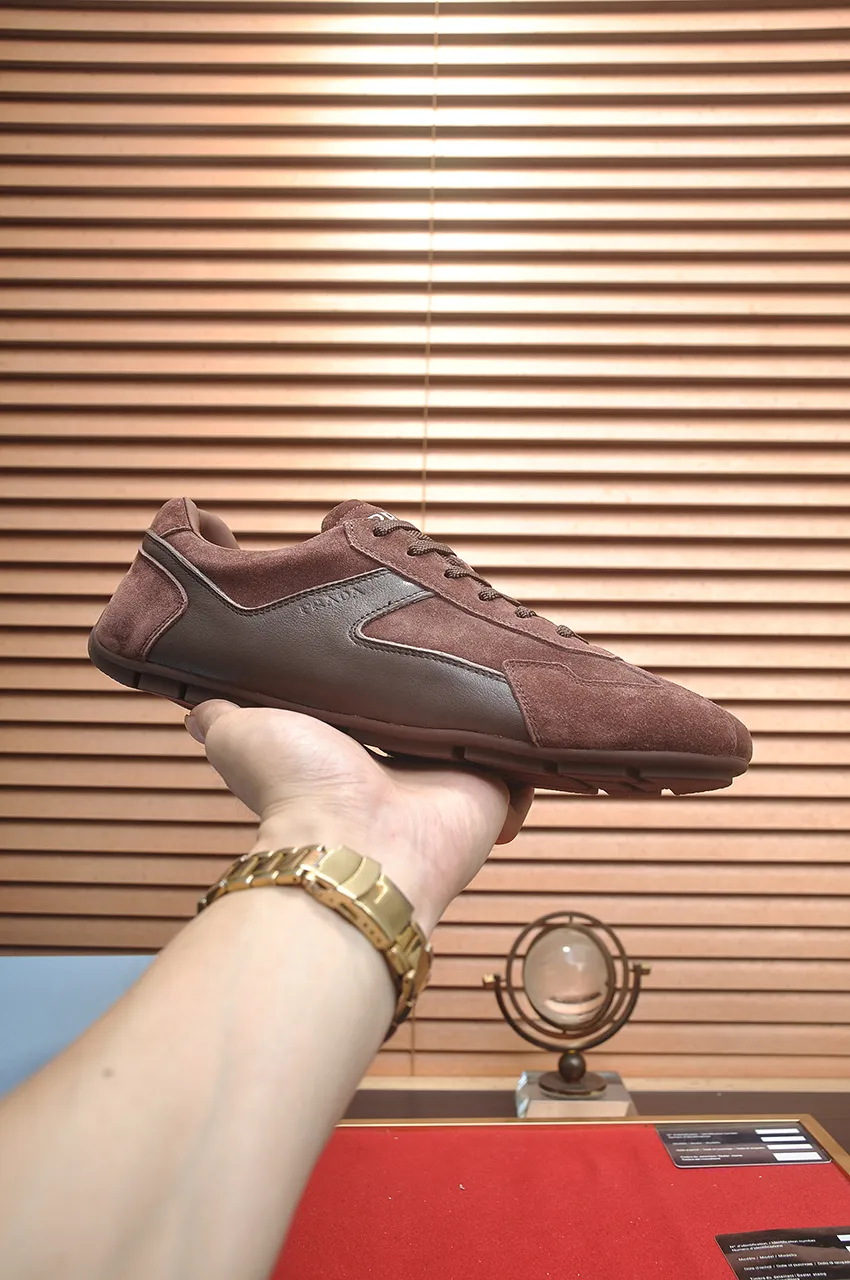 Men's shoes 💰560💶【PRADA】Couple's casual shoes, originally developed 1:1, made of high-mercerized cowhide with imported cowhide, silk sheepskin lining, rubber outsole, comfortable and soft on the feet, size for women: 35 to 41. Male 38 to 48💰🔥🔥🔥🔥🔥